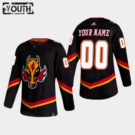 Calgary Flames Custom 2020-21 Reverse Retro Authentic Shirt - Kinderen